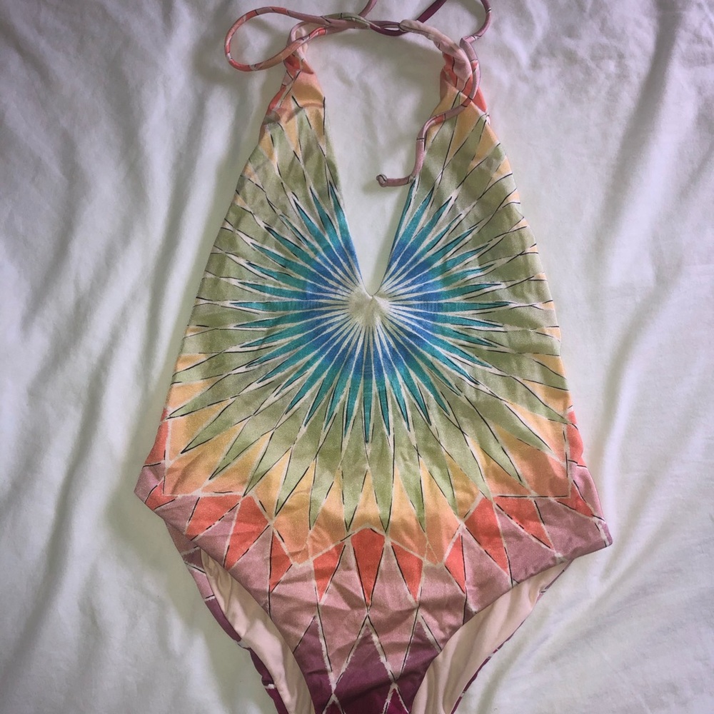 Billabong rainbow one piece swimsuit